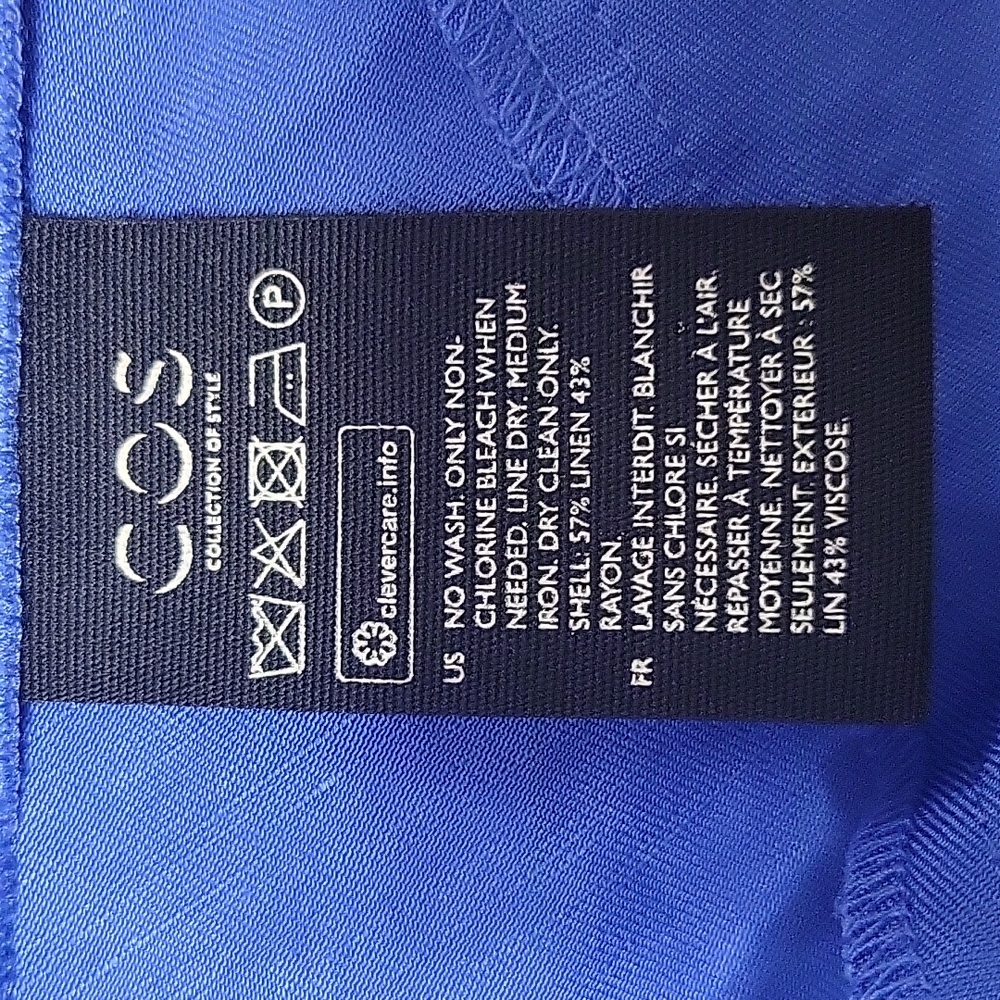 NWT COS LINEN RUFFLE DRESS - Picture 6 of 11